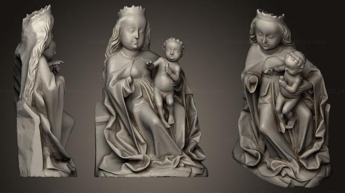 Статуи религиозные (Мадонна, STKRL_0158) 3D модель для ЧПУ станка